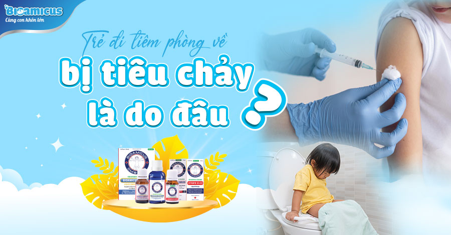 Trẻ đi tiêm phòng về bị tiêu chảy là do đâu? Hướng dẫn chi tiết cách chăm sóc tại nhà