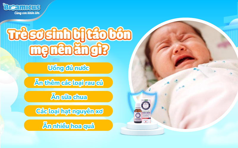 tổng hợp các món mẹ nên ăn khi bé bị táo