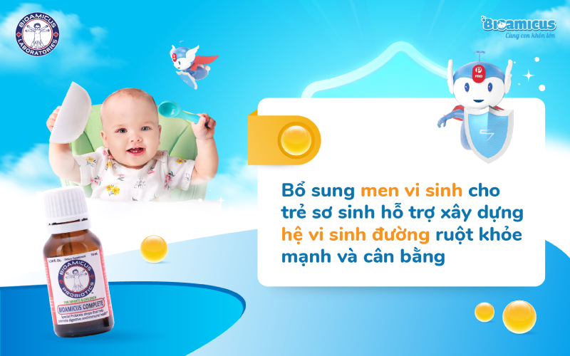 bổ sung men vi sinh hỗ trợ sức khỏe đường ruột