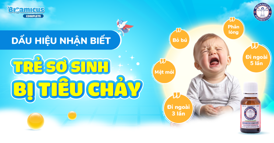 Cách nhận biết trẻ sơ sinh bị tiêu chảy