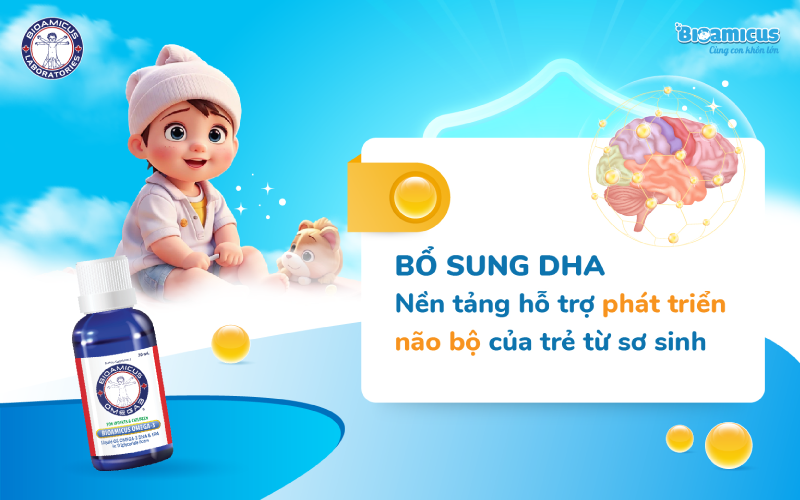 bổ sung DHA hỗ trợ phát triển não bộ