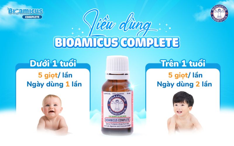 liều dùng men vi sinh 10 chủng bioamicus