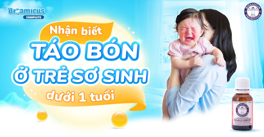 Nhận biết táo bón ở trẻ sơ sinh dưới 1 tháng tuổi