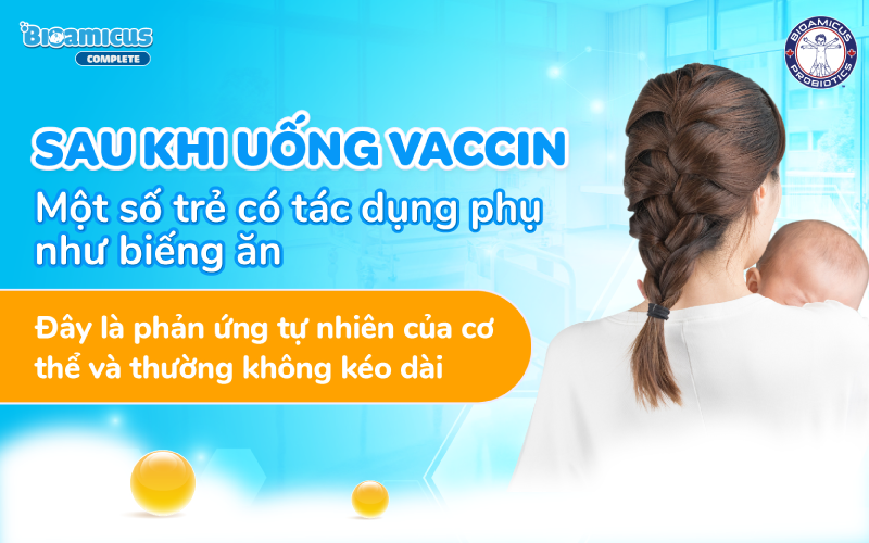 tác dụng phụ khi uống rota: biếng ăn