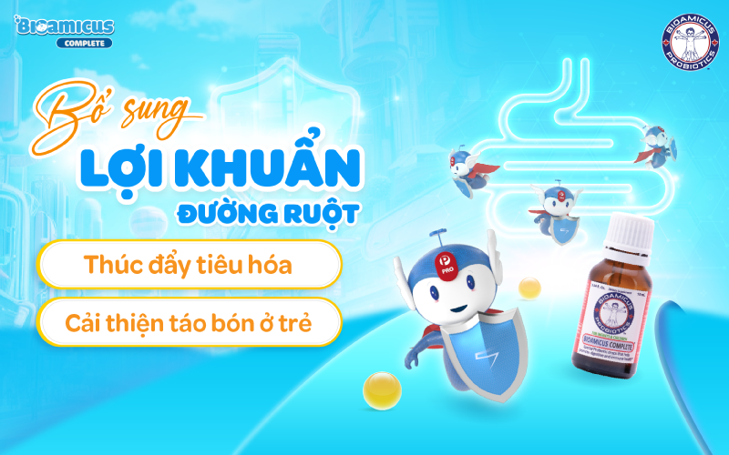 Bổ sung lợi khuẩn đường ruột thúc đẩy quá tình tiêu hóa ở trẻ