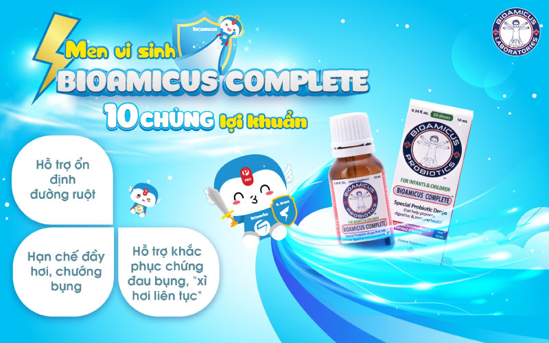 men 10 chủng BioAmicus đa tác dụng toàn diện