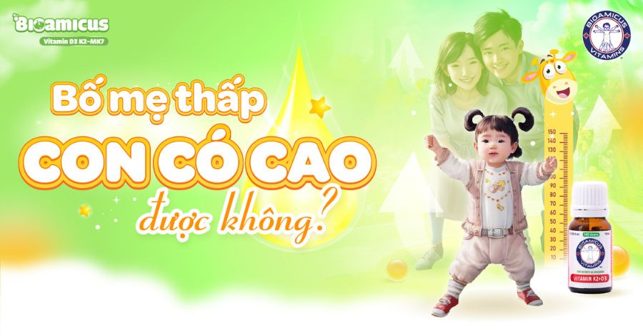 Bố mẹ thấp con có cao được không? Giải mã gen và bí quyết tăng chiều cao