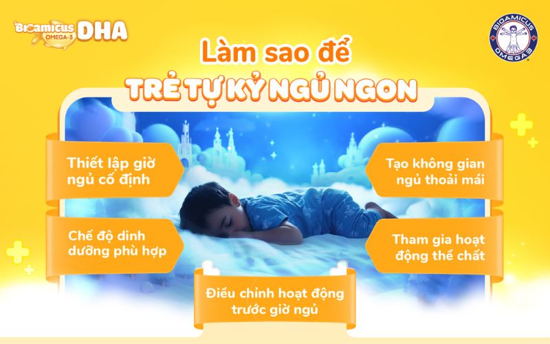 làm sao để trẻ tự kỷ ngủ ngon