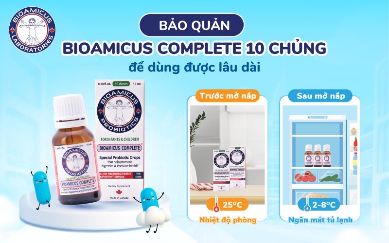 cách bảo quản men 10 chủng để dùng được lâu dài