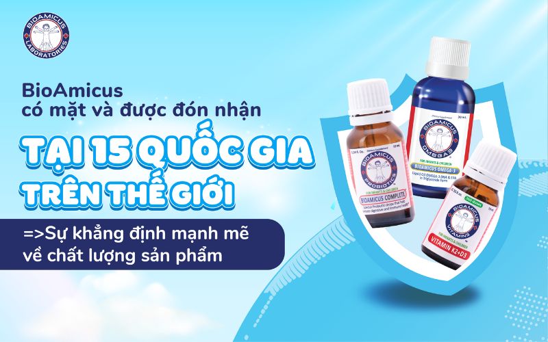 bioamicus có mặt tại 15 quốc gia trên thế giới