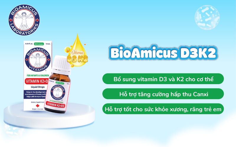 bioamicus d3k2 hỗ trợ tăng chiều cao