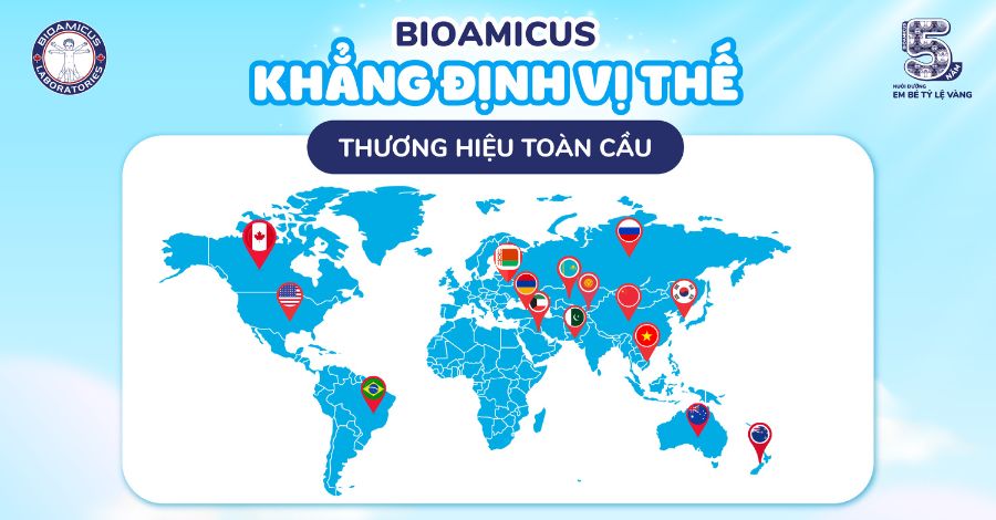 BioAmicus - Khẳng định vị thế thương hiệu toàn cầu trong sứ mệnh chăm sóc sức khỏe trẻ em