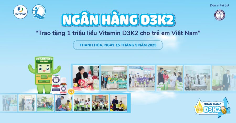 Khởi động chiến dịch NGÂN HÀNG D3K2 2025 - Trao tặng 1 triệu liều D3K2 cho trẻ em Việt Nam