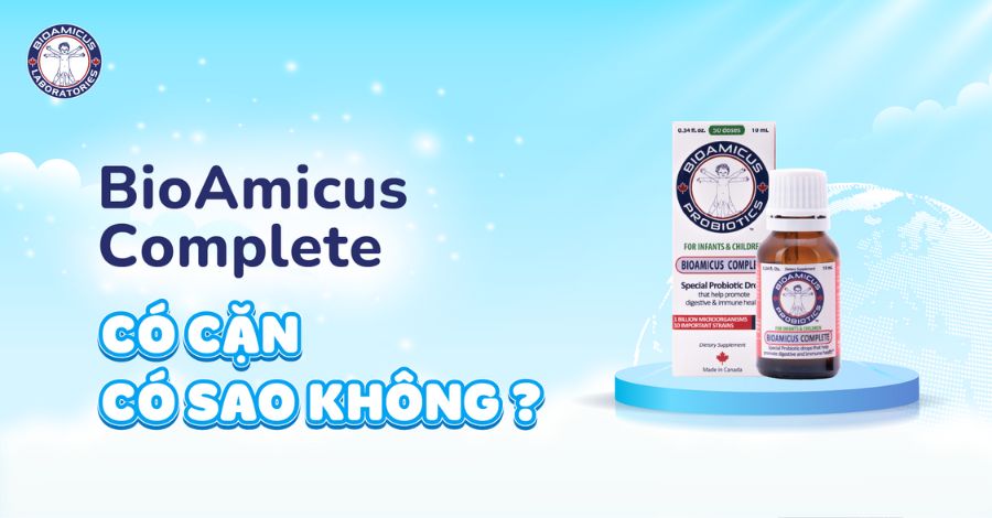 BioAmicus 10 chủng có cặn có sao không? Cách bảo quản để không bị hỏng