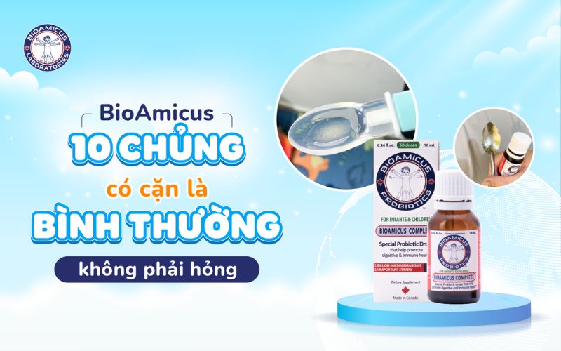 men 10 chủng có cặn là bình thường, không phải hỏng