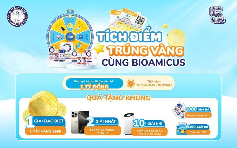 tích điểm trúng vàng cùng BioAmicus