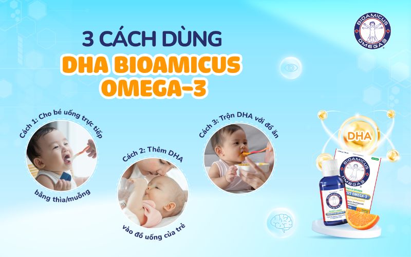3 cách dùng dha bioamicus