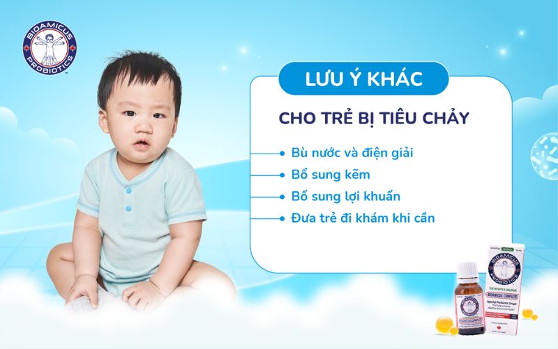Lưu ý cho trẻ bị tiêu chảy