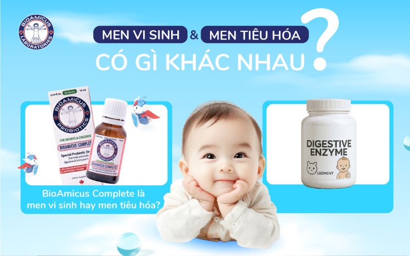 men vi sinh và men tiêu hóa có gì khác nhau