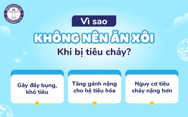 Vì sao không nên ăn xôi khi bị tiêu chảy?