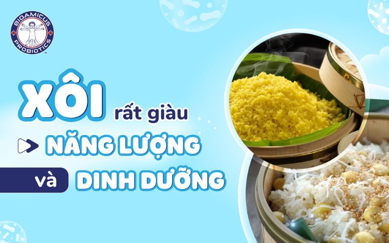 Xôi rất giàu năng lượng và dinh dưỡng