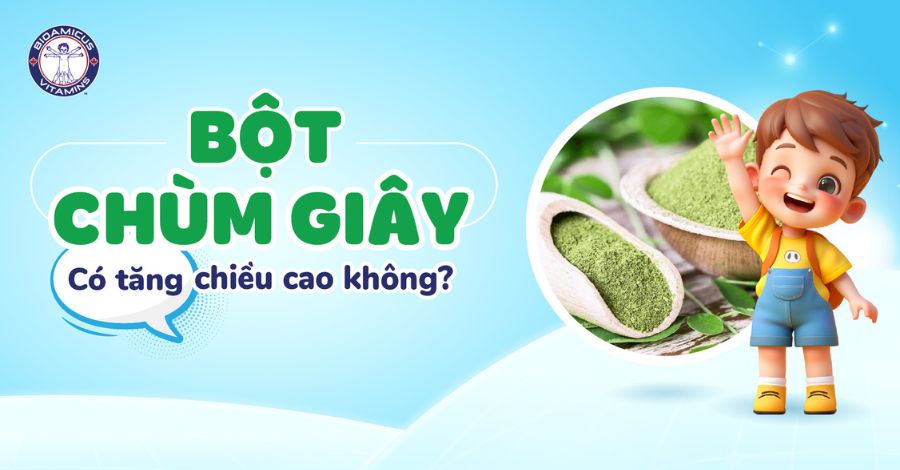 Bột chùm ngây có tăng chiều cao không? Giải đáp chi tiết cho ba mẹ