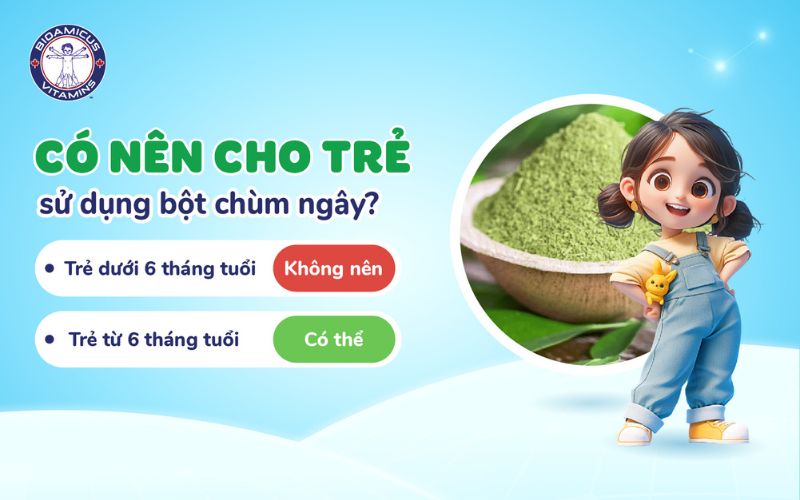 Có nên cho trẻ sử dụng bột chùm ngây?