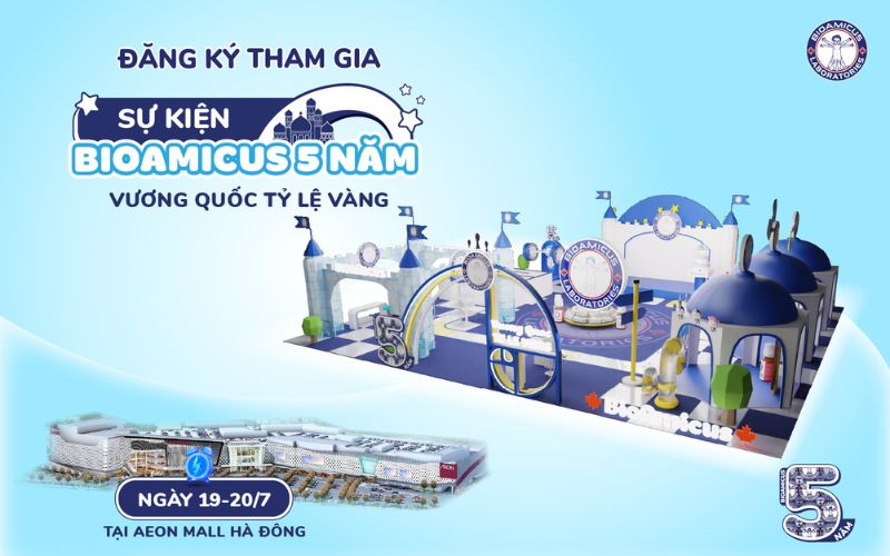 Đăng ký sự kiện BioAmicus 5 năm - Vương quốc tỷ lệ vàng