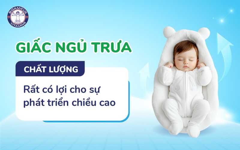 Giấc ngủ trưa chất lượng rất có lợi cho sự phát triển chiều cao