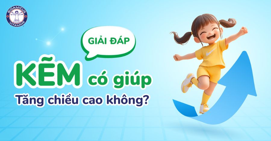 Kẽm có giúp tăng chiều cao không? Giải đáp chi tiết cho ba mẹ