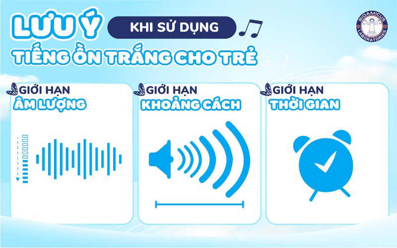 Lưu ý khi sử dụng tiếng ồn trắng