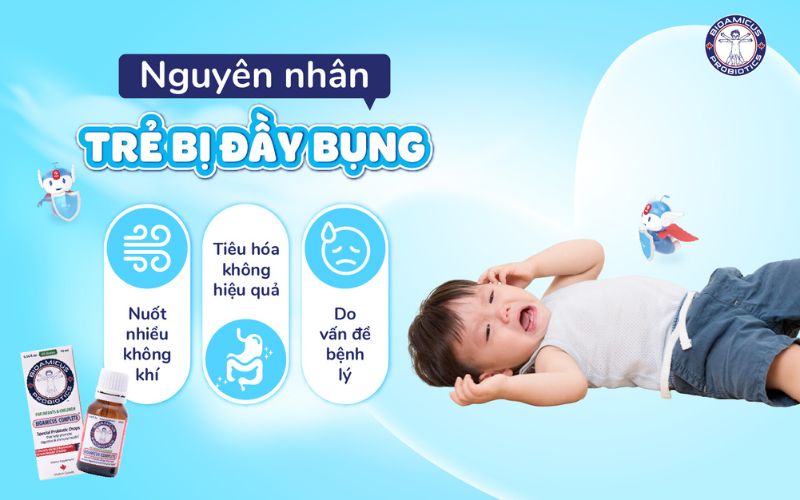 Nguyên nhân trẻ bị đầy bụng