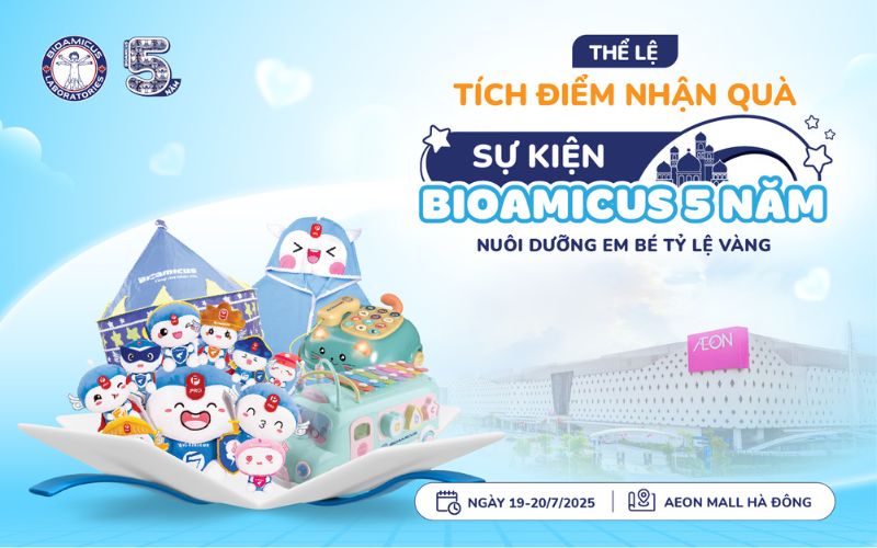 Thể lệ tích điểm nhận quà sự kiện BioAmicus 5 năm