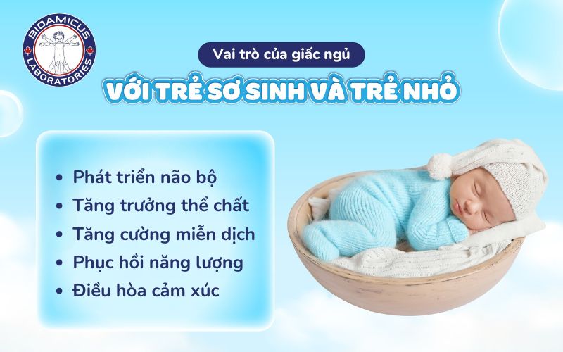 Vai trò của giấc ngủ với trẻ