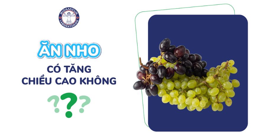 Bé ăn nho có tăng chiều cao không? Giải đáp chi tiết