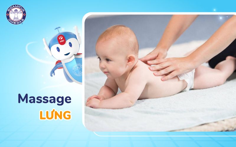 Massage lưng cho trẻ
