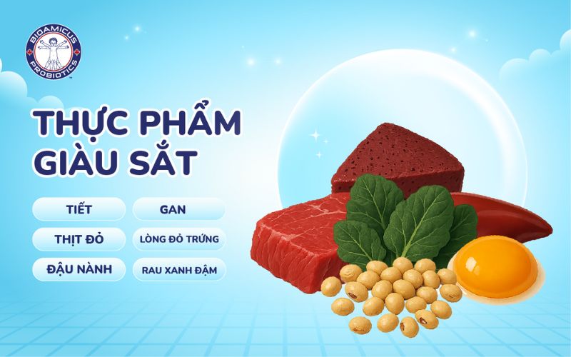 Thực phẩm giàu sắt