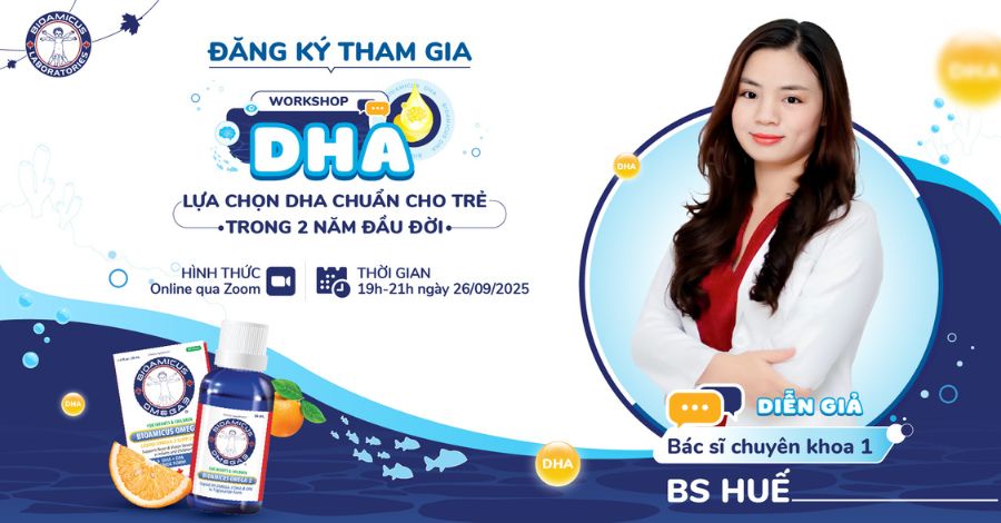 Đăng ký tham gia Workshop DHA cùng Bác sĩ Huế. Số lượng vé có hạn!