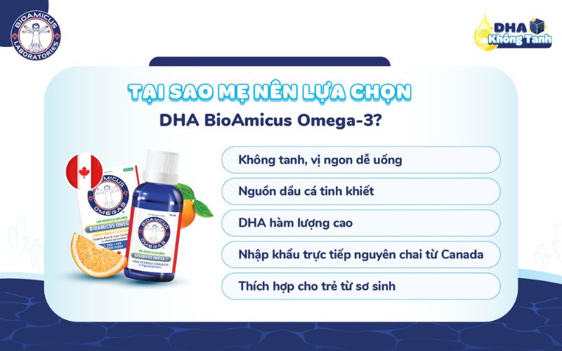 Lý do mẹ nên lựa chọn DHA BioAmicus