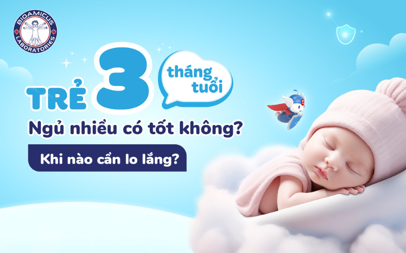 Trẻ 3 tháng tuổi ngủ nhiều có tốt không?