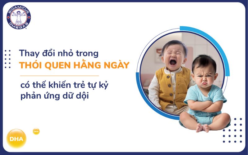Trẻ tự kỷ có thói quen cứng nhắc