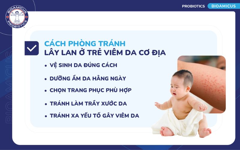 Cách phòng tránh lây lan viêm da cơ địa