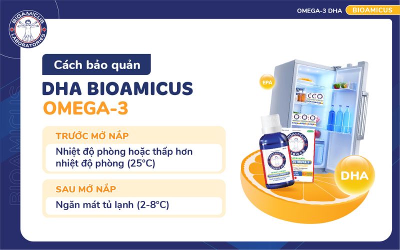 cách bảo quản dha bioamicus