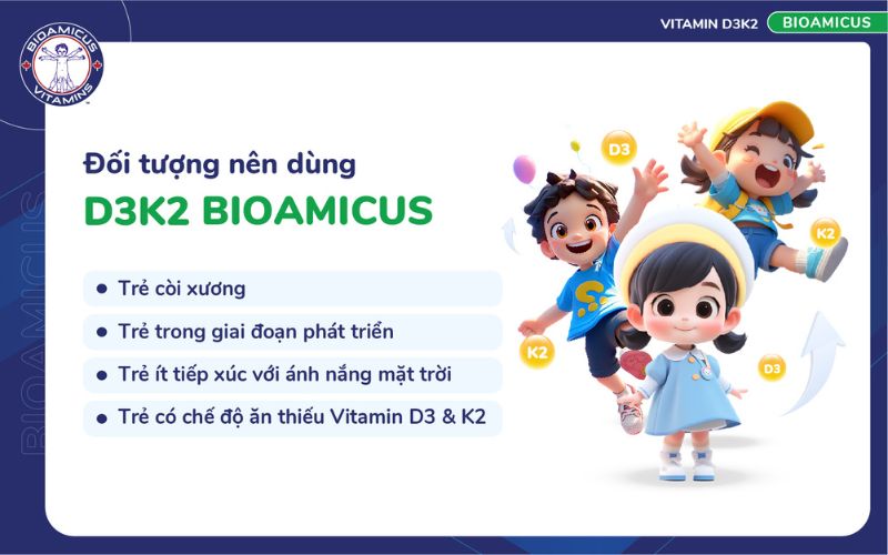 đối tượng nên sử dụng D3K2 BioAmicus