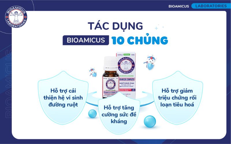 tác dụng men 10 chủng