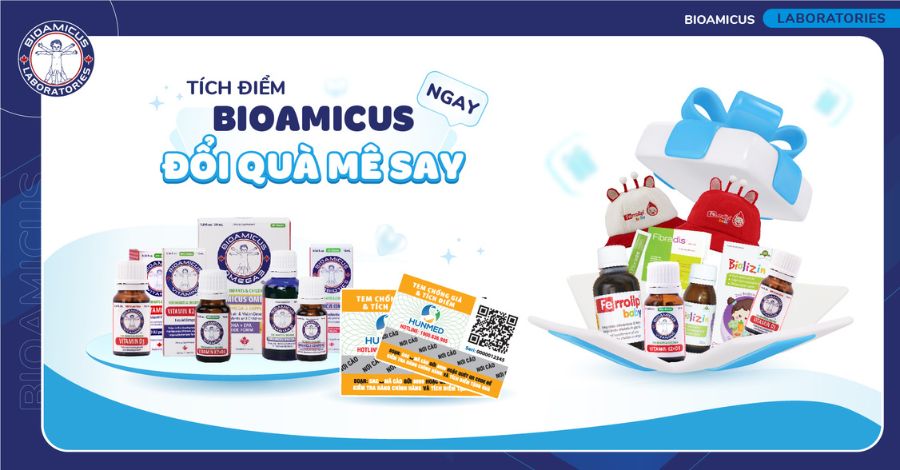Tích điểm BioAmicus - Mua càng nhiều, quà càng to