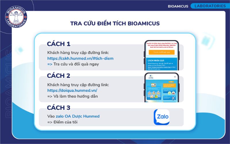 tra cứu điểm tích BioAmicus
