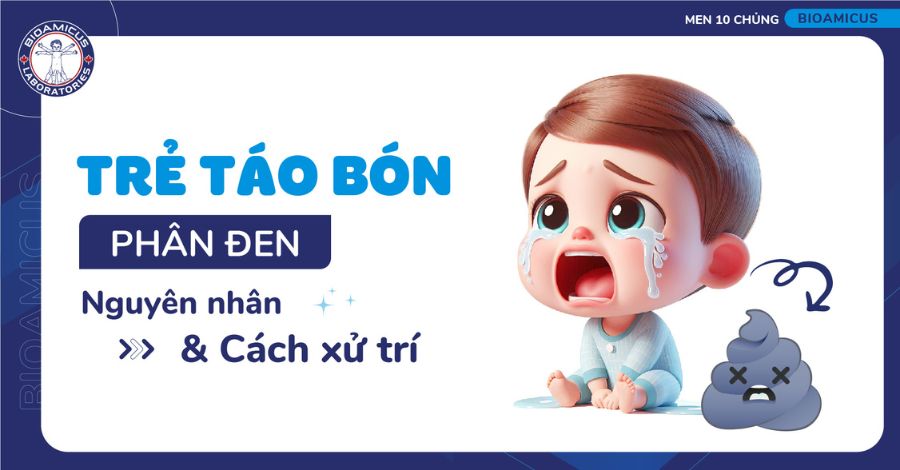 Táo bón phân đen ở trẻ: Nguyên nhân và cách xử trí hiệu quả