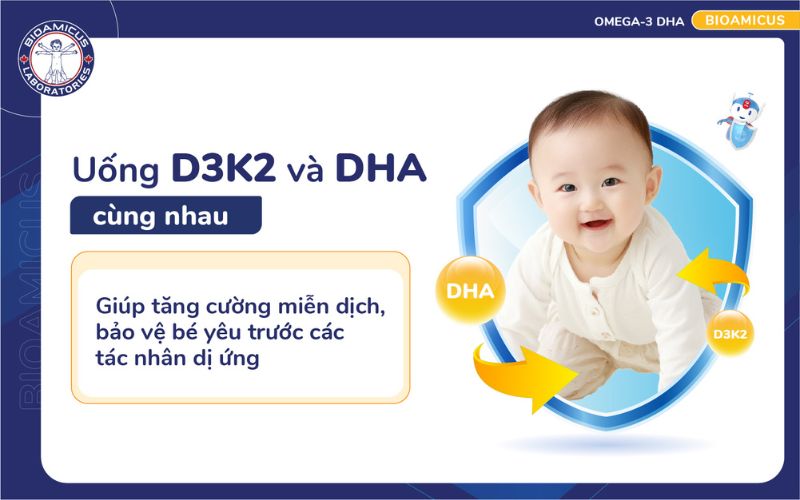 dha và d3k2 cùng nhau hỗ trợ tăng cường miễn dịch