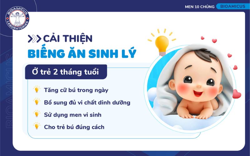 4 cách cải thiện biếng ăn sinh lý trẻ 2 tháng tuổi